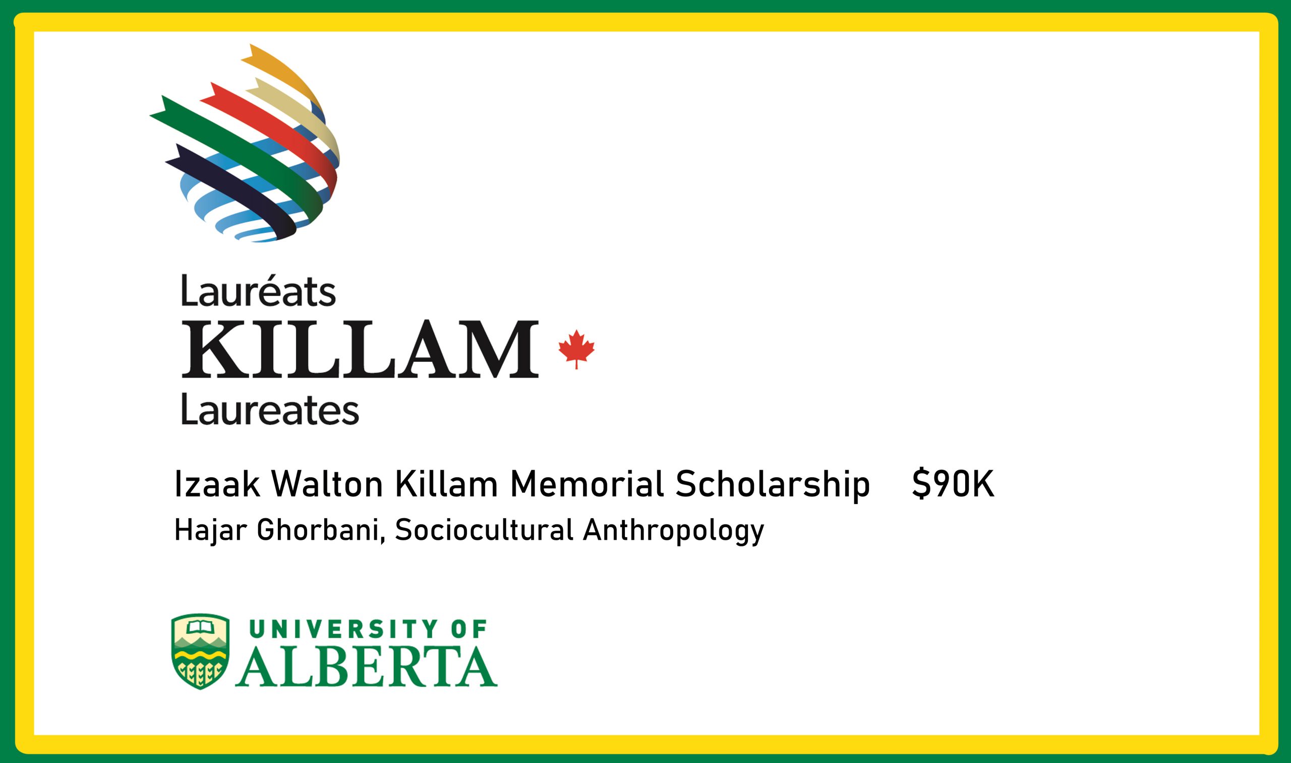 Izaak Walton Killam Memorial Scholarship Awards