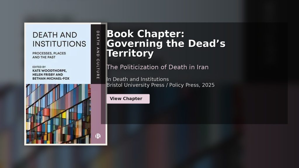 Book Chapter: Governing the Dead’s Territory